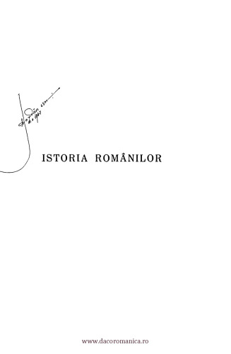 Istoria românilor, vol. 1