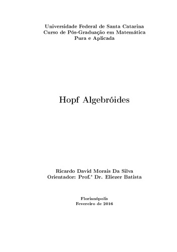 Hopf Algebróides