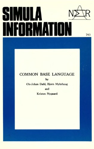 Simula 67 Common Base Language, 1984 edition