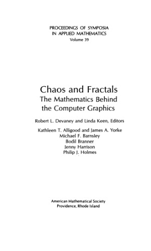 Chaos and Fractals: The Mathematics Behind the Computer Graphics