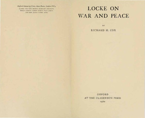 Locke on War and Peace