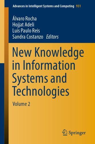 New Knowledge in Information Systems and Technologies: Volume 2