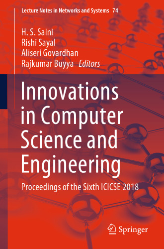 Innovations in Computer Science and Engineering: Proceedings of the Sixth ICICSE 2018