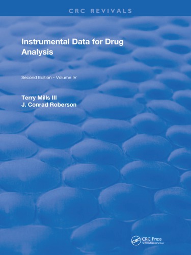 Instrumental Data for Drug Analysis: Volume IV