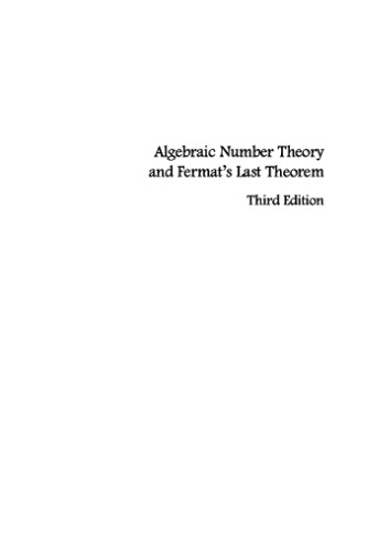 Algebraic Number Theory and Fermat's Last Theorem