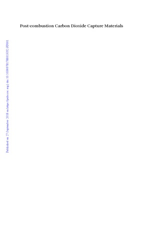 Post-combustion carbon dioxide capture materials