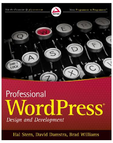 Professional WordPress: design and development