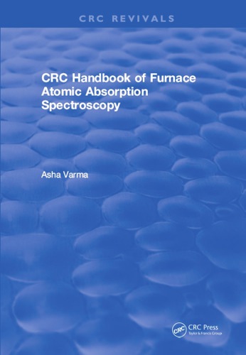 Revival: CRC Handbook of Furnace Atomic Absorption Spectroscopy