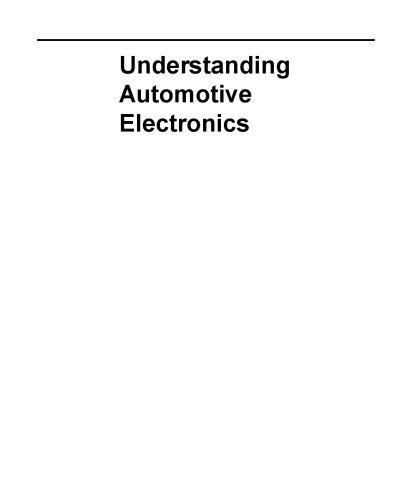 Understanding Automotive Electronics, Fifth Edition