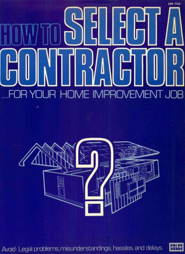 How to select a contractor