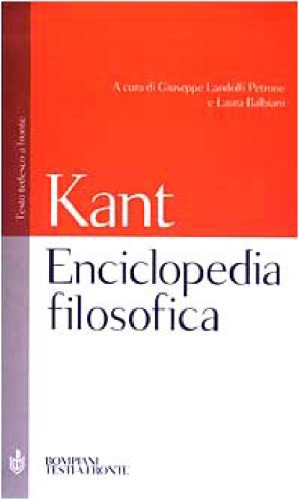 Enciclopedia filosofica. Con un’appendice sull’attività didattica di Kant