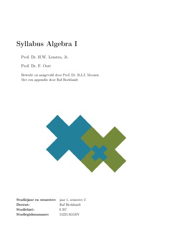 Syllabus Algebra I