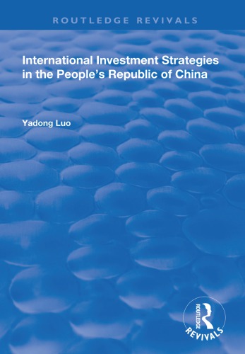 International investment strategies in the people ’s republic of china.