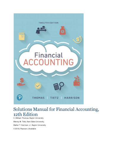 <FAKE>Solutions Manual for Financial Accounting,