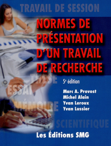 Normes de présentation d’un travail de recherche