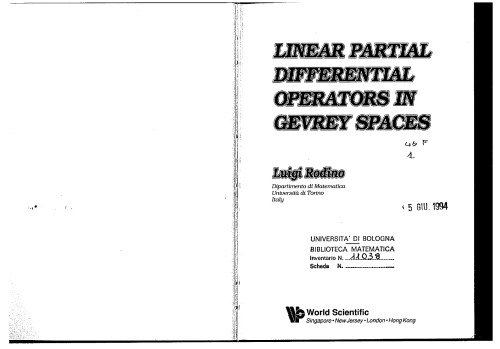 Linear Partial Differential Operators in Gevrey Spaces