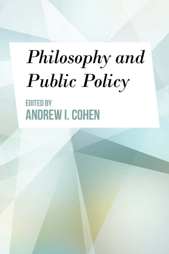 Philosophy and public policy