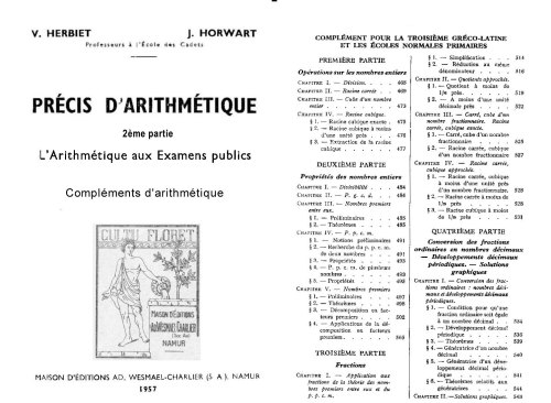 Précis d’arithmétique (partie 2)