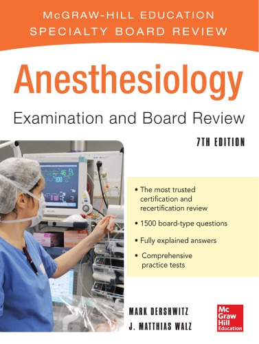 Anesthesiology Examination and Board Review