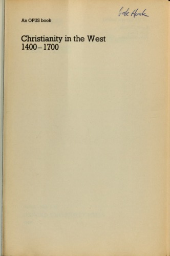 Christianity in the West, 1400-1700