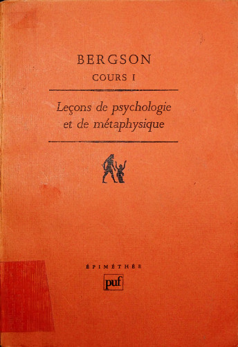 Leçons de psychologie et de métaphysique, Tome 1