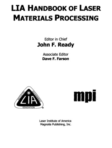 LIA Handbook of Laser Materials Processing