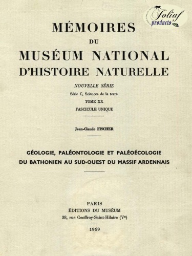 Géologie, paléontologie et paléoécologie du Bathonien au Sud-Ouest du massif ardennais