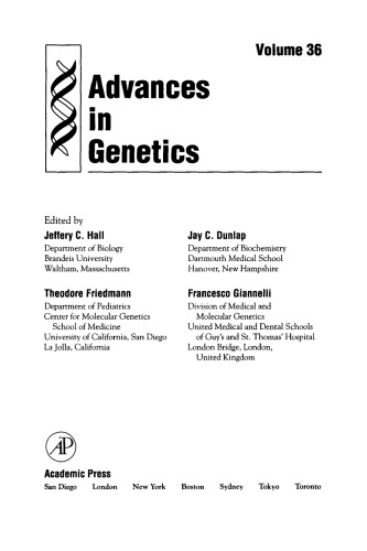 Advances in Genetics, Vol. 36