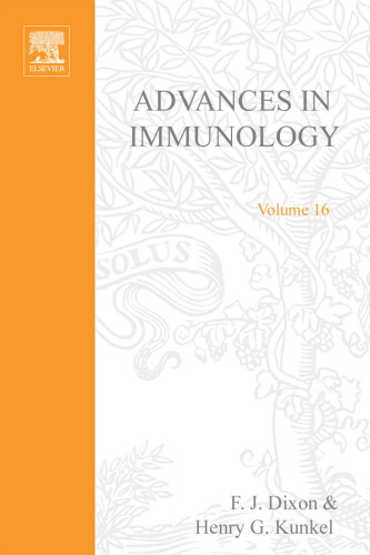 Advances in Immunology, Vol. 16