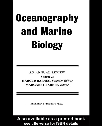 Oceanography And Marine Biology