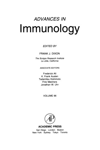 Advances in Immunology, Vol. 64