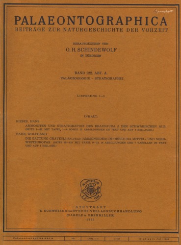 Ammoniten und Stratigraphie des Braunjura β der Schwäbischen Alb