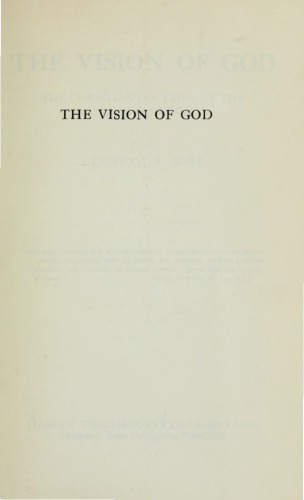 The Vision of God: The Christian Doctrine of the Summum Bonum