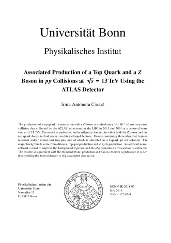 Associated Production of a Top Quark and a Z Boson in pp Collisions at 13 TeV Using the ATLAS Detector