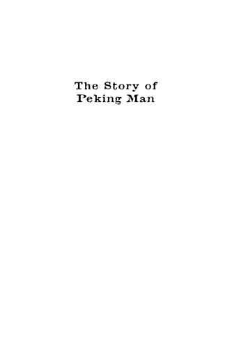 The Story of Peking Man