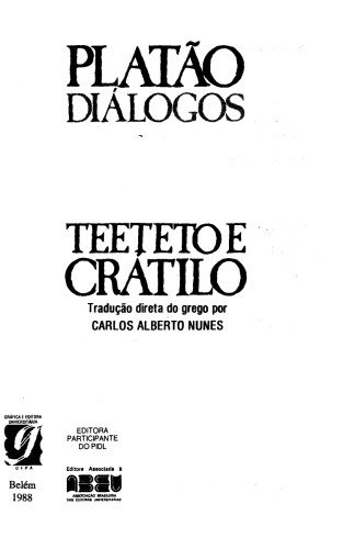 Teeteto · Crátilo