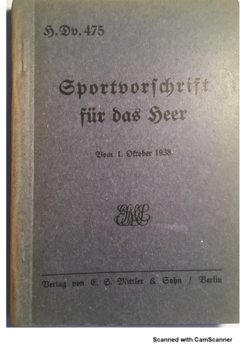 Sportvorschrift für das Heer (Wehrmacht) 1938