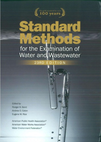 Standard Methods For The Examination Of Water And Wastewater 23th