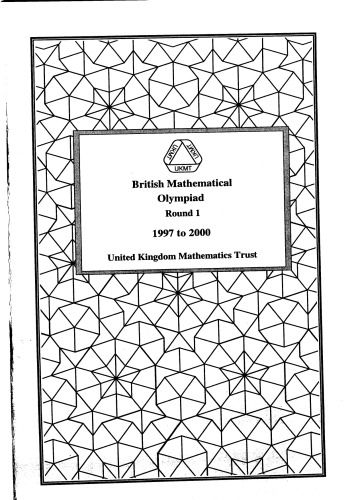 British Mathematical Olympiad Round 1 1997-2000