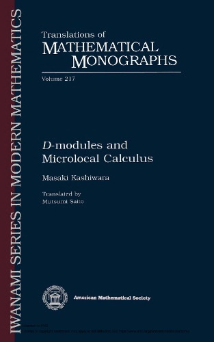 D-modules and microlocal calculus