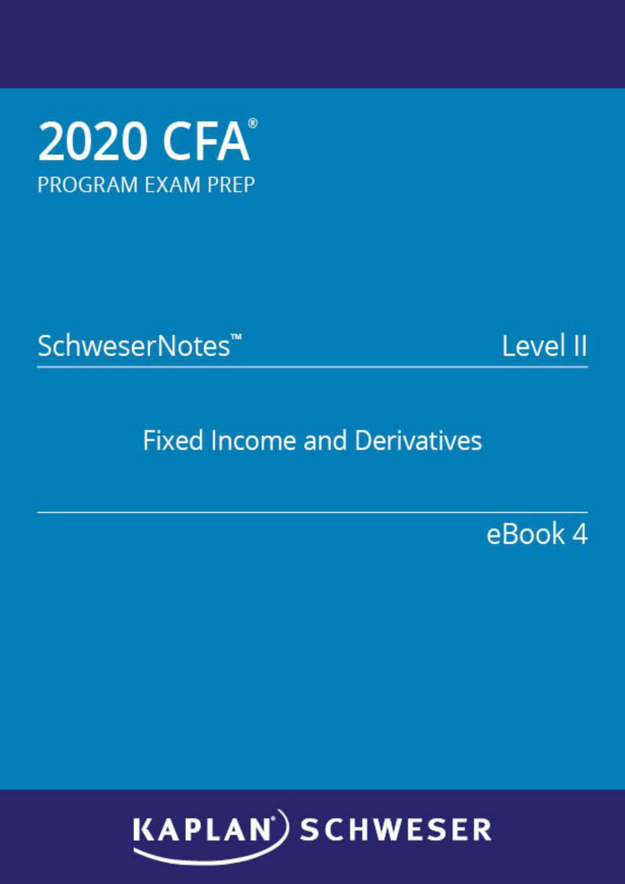 CFA 2020 Level II - SchweserNotes Book 4