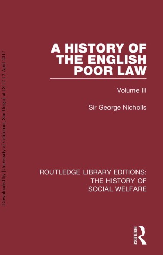 A History of the English Poor Law (Volume III)