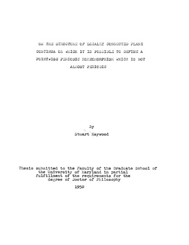 On the structure of locally connected plane continua on which it is possible to define a pointwise periodic homeomorphism which is not almost periodic