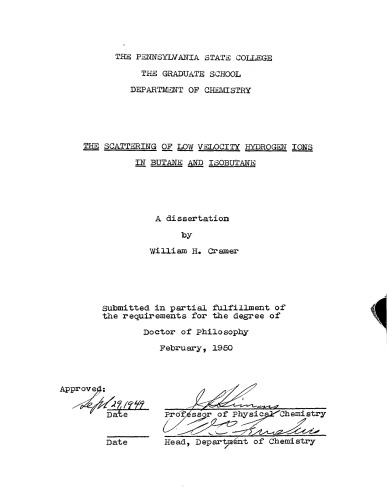 THE SCATTERING OF LOW VELOCITY HYDROGEN IONS IN BUTANE AND ISOBUTANE