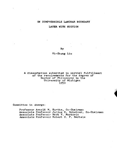 ON COMPRESSIBLE LAMINAR BOUNDARY LAYER WITH SUCTION