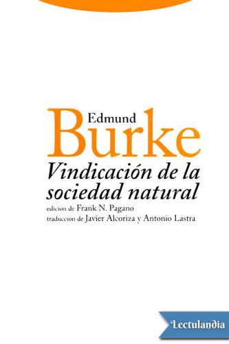 Vindicación de la sociedad natural