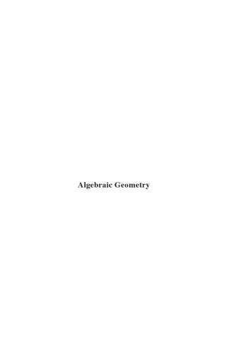 Algebraic Geometry