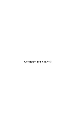 Geometry and Analysis