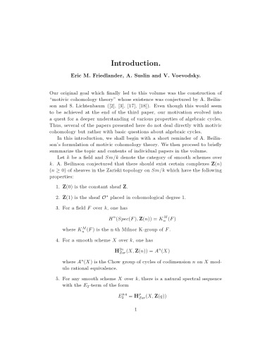 Cycles, Transfers And Motivic Homology Theories [Latex preprint ed.]