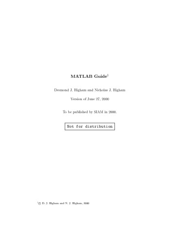 Matlab Guide